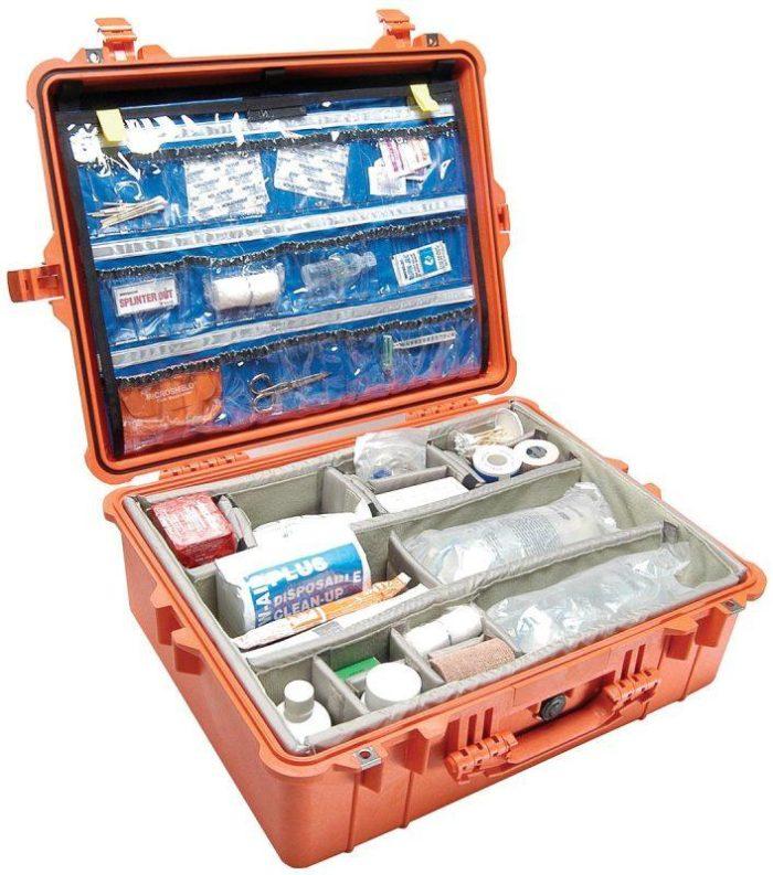 walizka apteczka medyczna wodoodporna peli 1600 ems z organizerem ambulans
