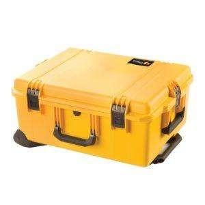 twarda żółta walizka z gąbką Storm im2720