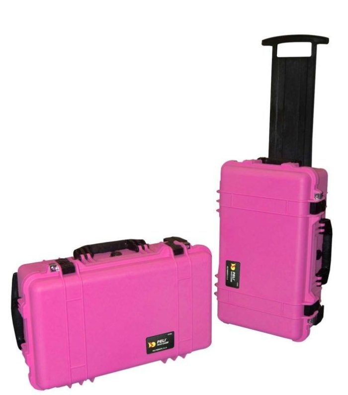 różowa walizka kabinowa peli 1510